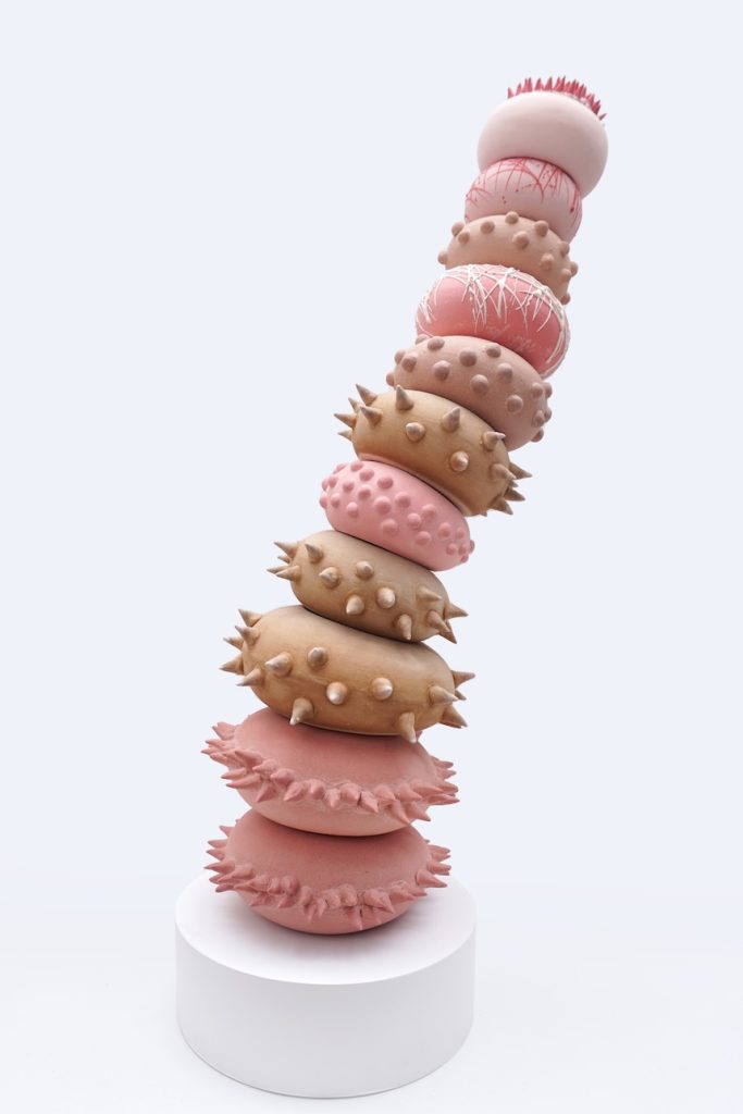 Living on The Growth, Various stoneware, 25 x 50 x 15, 2024 (2)