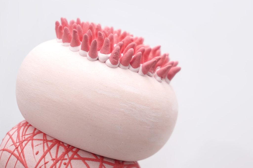 Living on The Growth, Various stoneware, 25 x 50 x 15, 2024 (3)